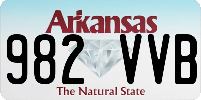 AR license plate 982VVB