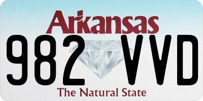 AR license plate 982VVD