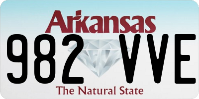 AR license plate 982VVE