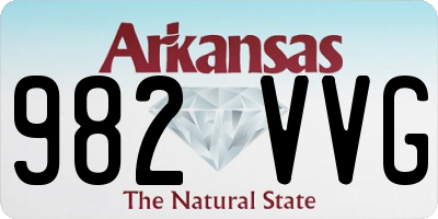 AR license plate 982VVG