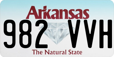 AR license plate 982VVH