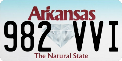 AR license plate 982VVI