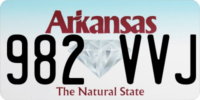 AR license plate 982VVJ