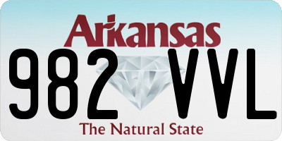 AR license plate 982VVL