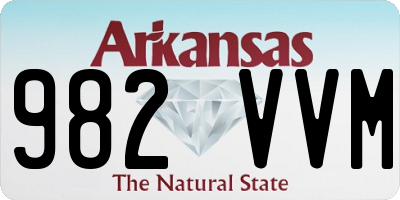AR license plate 982VVM