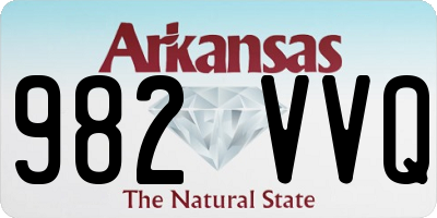 AR license plate 982VVQ