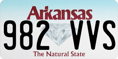 AR license plate 982VVS