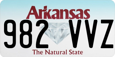 AR license plate 982VVZ