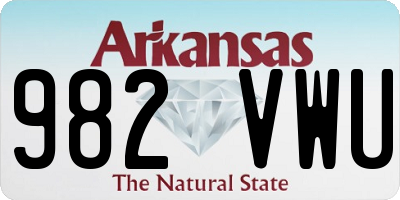 AR license plate 982VWU