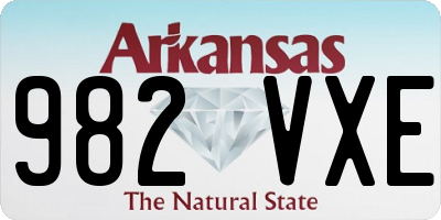 AR license plate 982VXE