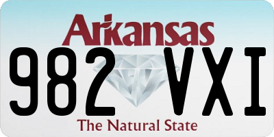AR license plate 982VXI