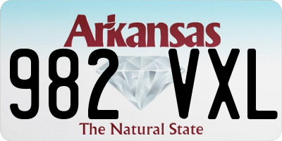 AR license plate 982VXL
