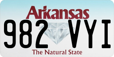 AR license plate 982VYI