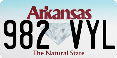 AR license plate 982VYL