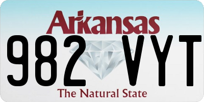 AR license plate 982VYT