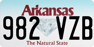 AR license plate 982VZB
