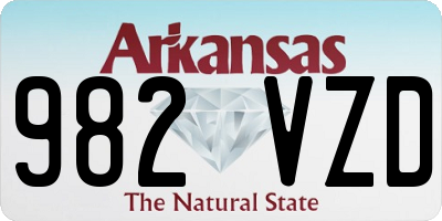 AR license plate 982VZD