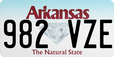 AR license plate 982VZE