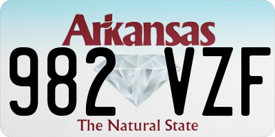 AR license plate 982VZF