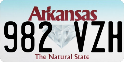 AR license plate 982VZH