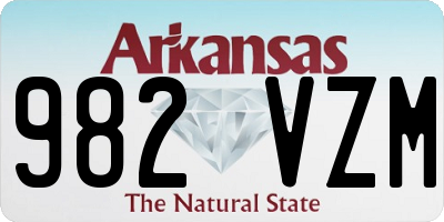 AR license plate 982VZM