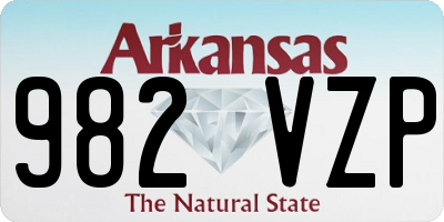 AR license plate 982VZP