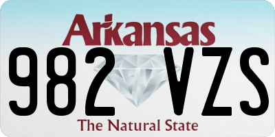 AR license plate 982VZS