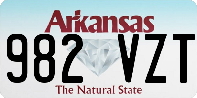 AR license plate 982VZT