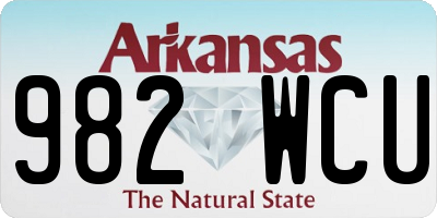AR license plate 982WCU