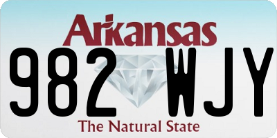 AR license plate 982WJY