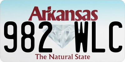 AR license plate 982WLC
