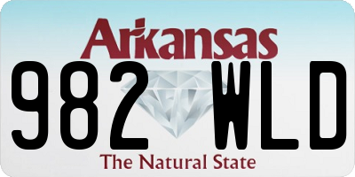 AR license plate 982WLD