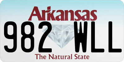 AR license plate 982WLL