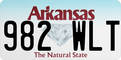 AR license plate 982WLT