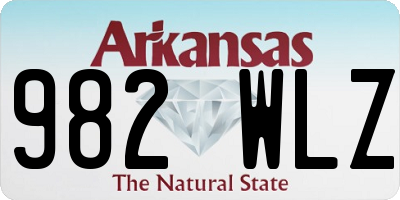 AR license plate 982WLZ
