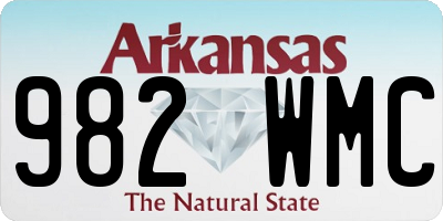 AR license plate 982WMC