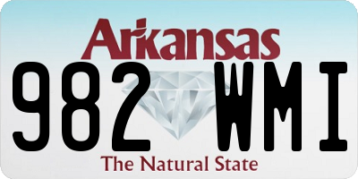 AR license plate 982WMI
