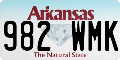 AR license plate 982WMK