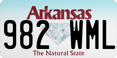 AR license plate 982WML