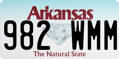 AR license plate 982WMM