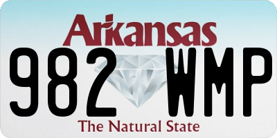 AR license plate 982WMP