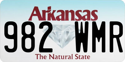 AR license plate 982WMR