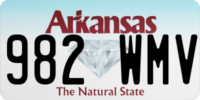 AR license plate 982WMV