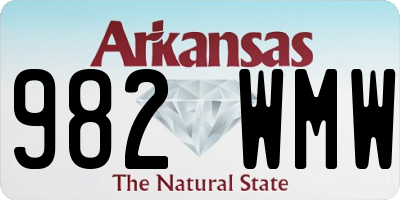 AR license plate 982WMW