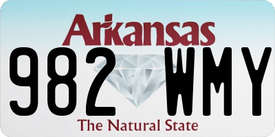 AR license plate 982WMY