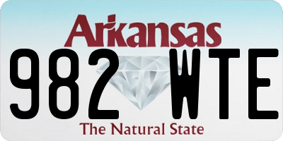 AR license plate 982WTE