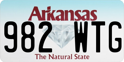 AR license plate 982WTG