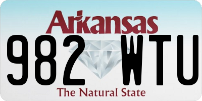 AR license plate 982WTU