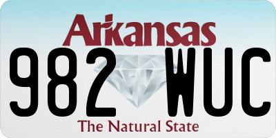 AR license plate 982WUC