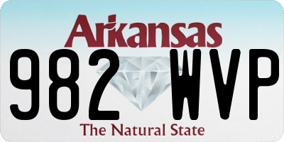 AR license plate 982WVP